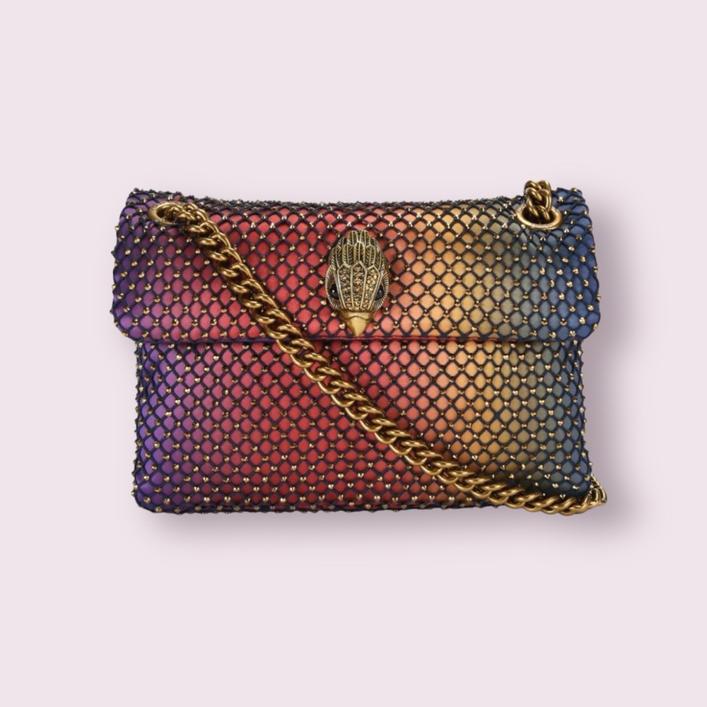 Kurt Geiger Mini Kensington Fabric Multicolor Gradient Embellished Shoulder Bag